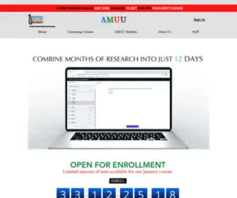 Amuuniversity.com(AMU University) Screenshot