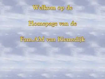 Amvanriemsdijk.nl(Am van riemsdijk familie site Familie AM van Riemsdijk) Screenshot