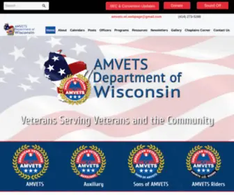 Amvets-WI.org(AMVETS Department of Wisconsin) Screenshot