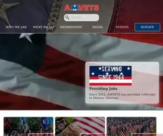 Amvets.org(Serving American Veterans) Screenshot