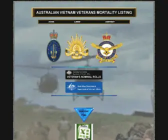 Amvif.info(AUSTRALIAN VIETNAM VETERANS MORTALITY LISTINGS) Screenshot