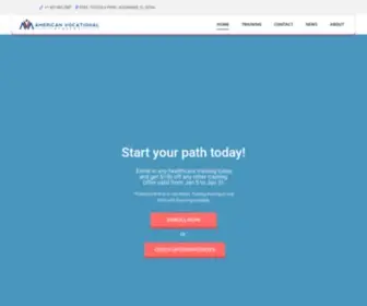 Amvoacademy.com(American Vocational Academy) Screenshot