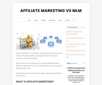 AMVSMLM.com(Affiliate Marketing vs MLM) Screenshot