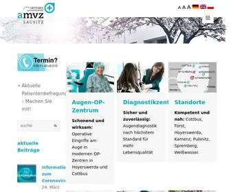 AMVZ-Lausitz.de(ARTEMIS Standorte) Screenshot