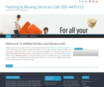 AmwajMovers.com(Sharjah home movers company) Screenshot