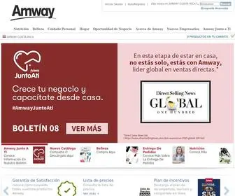 Amway.co.cr(Venta directa de productos de Nutrición y Belleza) Screenshot