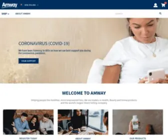 Amway.co.nz(Amway New Zealand) Screenshot