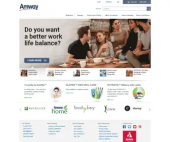 Amway.co.uk(Homepage) Screenshot