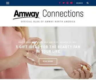 Amwayconnections.com(Amway Blog on Healthy Living) Screenshot