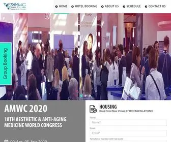 AMWC-Conference.org(AMWC Congress 2020) Screenshot