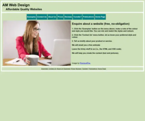 Amwebdesign.co.uk(AM Web Design) Screenshot