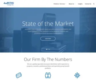 Amwins.com(Leading Specialty Insurance Distributor) Screenshot