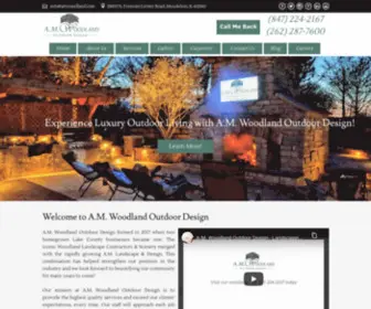 Amwoodland.com(Our mission at A.M. Woodland Outdoor Design) Screenshot