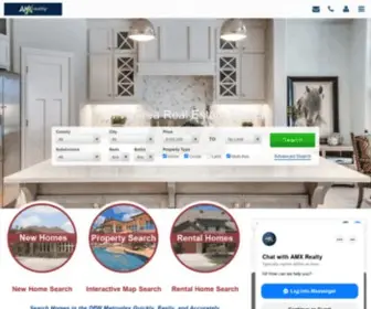 Amxrealty.com(Search Dallas Area Homes Now) Screenshot