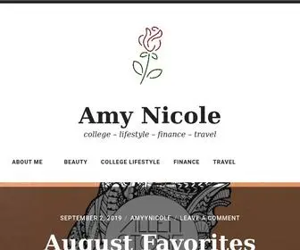 Amy-Nicole.com(College) Screenshot