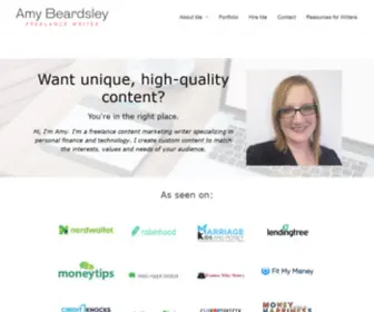 Amybeardsley.com(Freelance Content Marketing Writer for Personal Finance) Screenshot