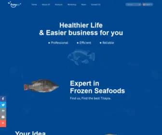 Amycoseafoods.com(Tilapia Fillets producer/factory/exporter) Screenshot