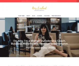 Amyeverhartcoaching.com(Women's Leadership Coach) Screenshot