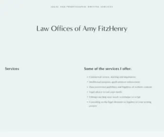 Amyfitzhenry.com(Legal and Professional Writing Services) Screenshot