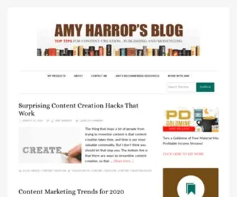 Amyharrop.com(Amy Harrop's Blog) Screenshot