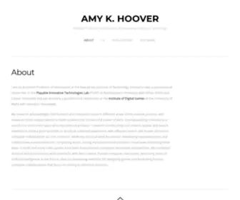 Amykhoover.com(Assistant Professor of Informatics at New Jersey Institute of Technology) Screenshot