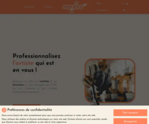Amylee.fr(Artiste peintre passionnée et généreuse) Screenshot