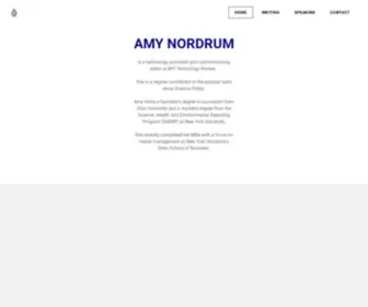 Amynordrum.com(AMY NORDRUM) Screenshot