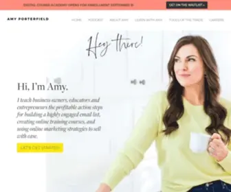 Amyporterfield.com(Amy Porterfield) Screenshot