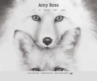 Amyross.com(Boston Artist Amy Ross) Screenshot