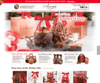 Amyscandykitchen.com(Amy's Gourmet Chocolate Candy Caramel Apples) Screenshot