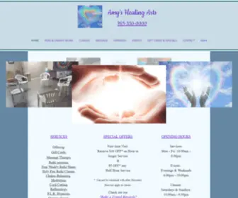 Amyshealingarts.com(Massage) Screenshot