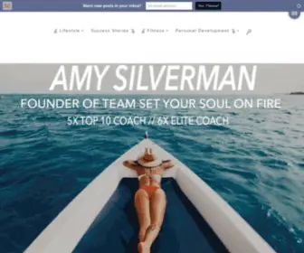 Amysilvermanfitness.com(Front Page) Screenshot