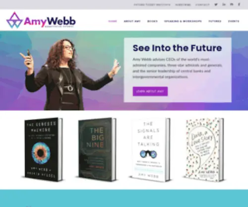 Amywebb.io(Futurist Amy Webb) Screenshot