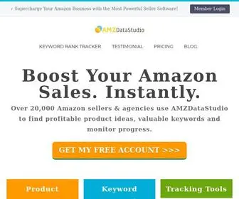 Amzdatastudio.com(The Only Seller Tools with Amazon Internal Data) Screenshot