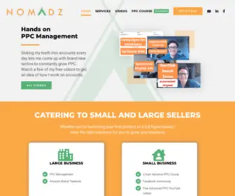 Amznomadz.com(PPC Management) Screenshot