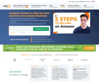 Amzscout.net(Use AMZScout and make Amazon product research easy with accurate research tools and seller software) Screenshot