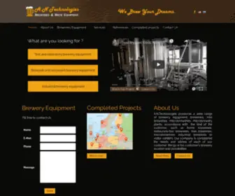 AN-Brewtech.com(Brewery Equipment) Screenshot