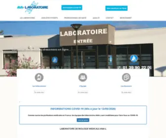 Ana-Laboratoire.fr(Laboratoire de biologie médicale) Screenshot