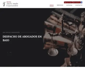 Anaanteloabogada.es(Abogados en Baio) Screenshot