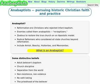 Anabaptists.org(Anabaptists) Screenshot