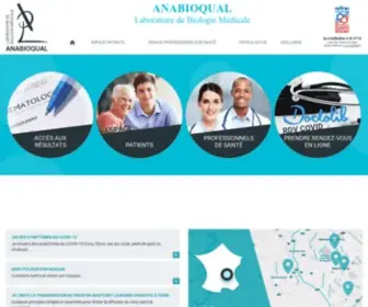 Anabioqual.com(Laboratoire d'analyses médicale Saint) Screenshot