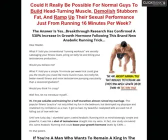 Anabolicrunning.com(The Only Cardio Solution For Men) Screenshot