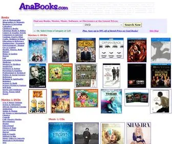 Anabooks.com(Cheap Books Cheap DVDs and Cheap CDs) Screenshot