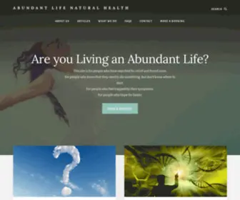 Anabundantlife.com.au(Abundant LIfe Natural Health) Screenshot