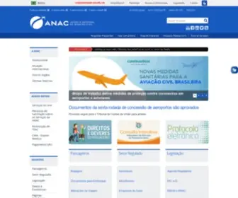Anac.gov.br(Agencia Nacional Aviação Civil) Screenshot
