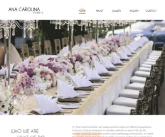 Anacarolinaevents.com(Ana Carolina Events) Screenshot