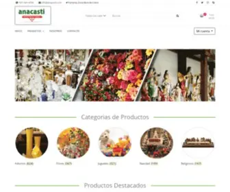 Anacasti.com(Venta al por mayor de artículos como) Screenshot