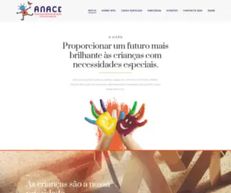 Anace.pt(Página de Internet da instituição sem fins lucrativos) Screenshot