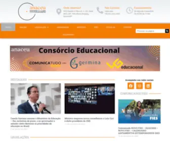 Anaceu.org.br(Associação Nacional dos Centros Universitários) Screenshot