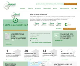 Anacofi.asso.fr(Notre association) Screenshot